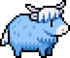 winter cow sprite